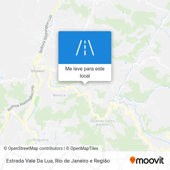 Estrada Vale Da Lua mapa