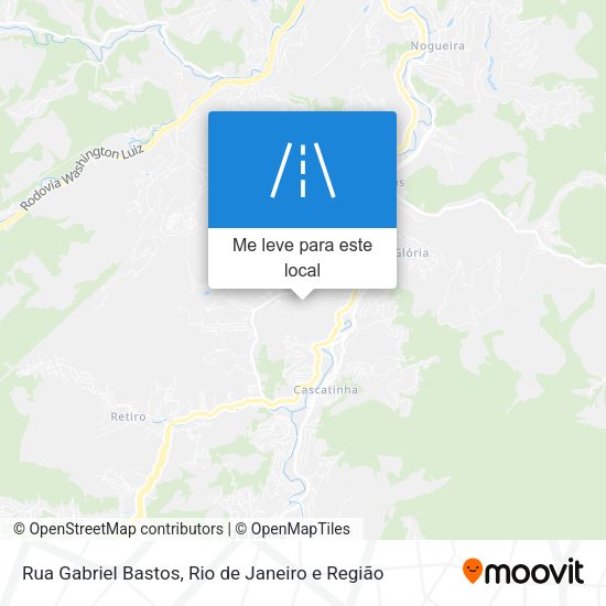Rua Gabriel Bastos mapa