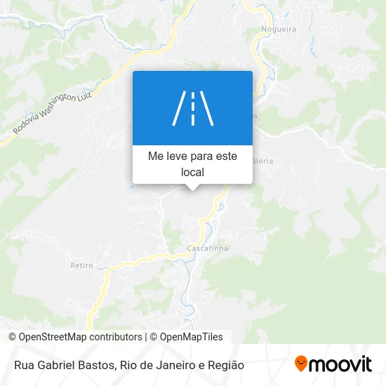 Rua Gabriel Bastos mapa
