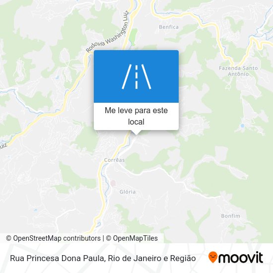 Rua Princesa Dona Paula mapa