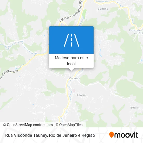 Rua Visconde Taunay mapa