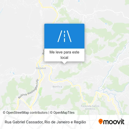 Rua Gabriel Cassador mapa