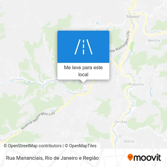 Rua Mananciais mapa