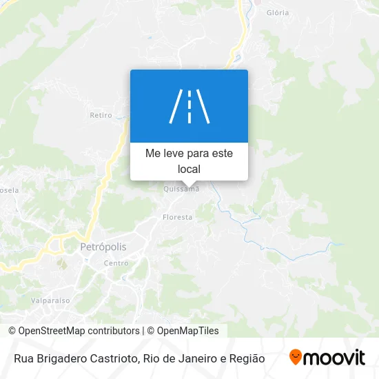 Rua Brigadero Castrioto mapa