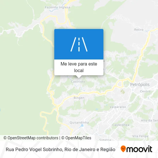 Rua Pedro Vogel Sobrinho mapa