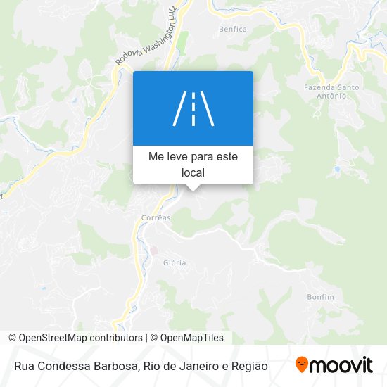 Rua Condessa Barbosa mapa