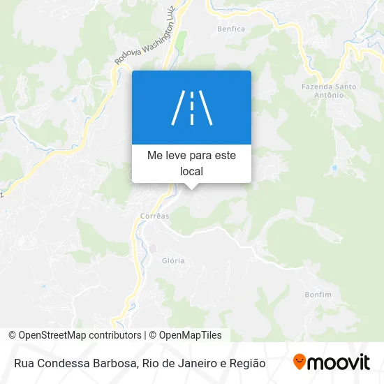 Rua Condessa Barbosa mapa