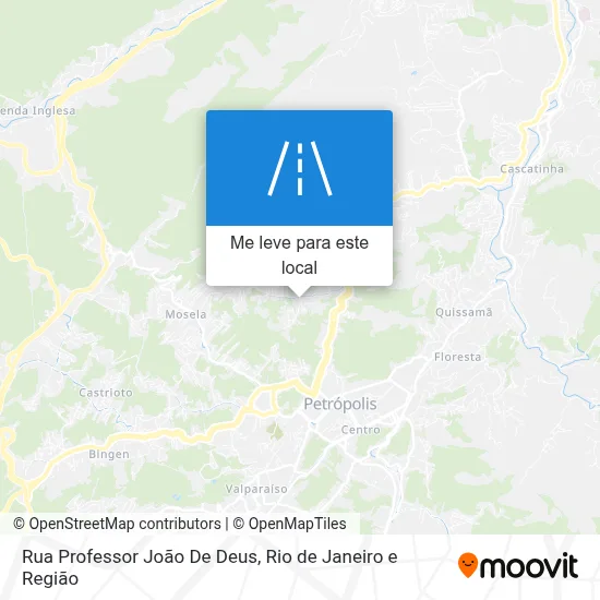Rua Professor João De Deus mapa