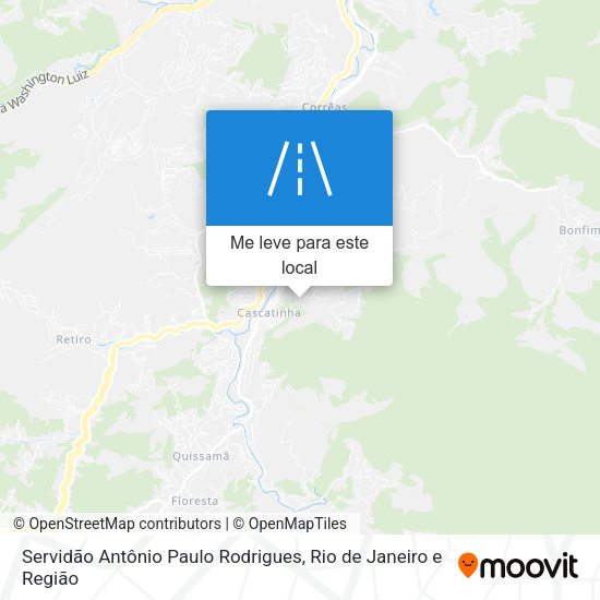 Servidão Antônio Paulo Rodrigues mapa