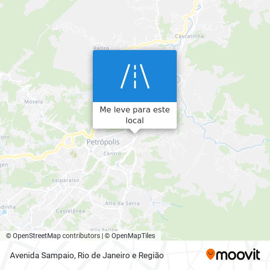 Avenida Sampaio mapa