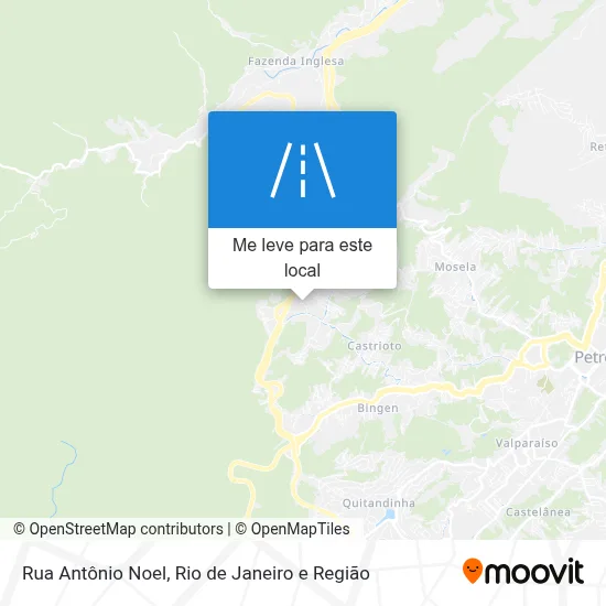 Rua Antônio Noel mapa