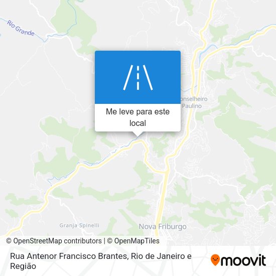 Rua Antenor Francisco Brantes mapa