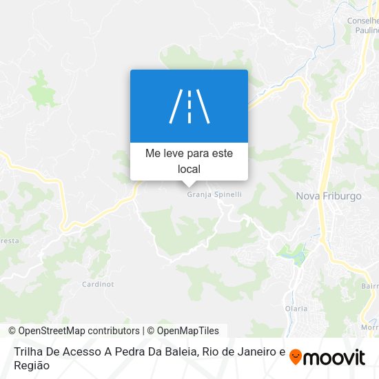Trilha De Acesso A Pedra Da Baleia mapa