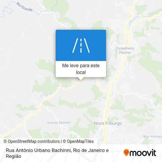 Rua Antônio Urbano Bachinni mapa