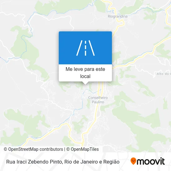 Rua Iraci Zebendo Pinto mapa