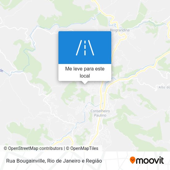 Rua Bougainville mapa