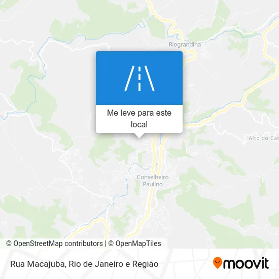 Rua Macajuba mapa