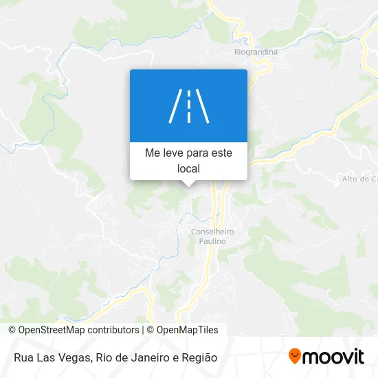 Rua Las Vegas mapa