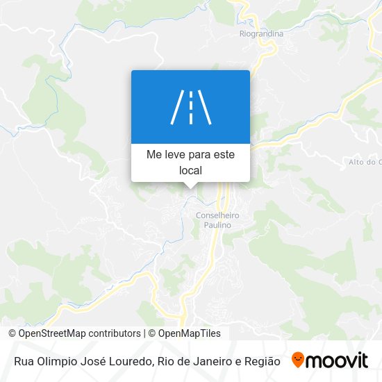 Rua Olimpio José Louredo mapa