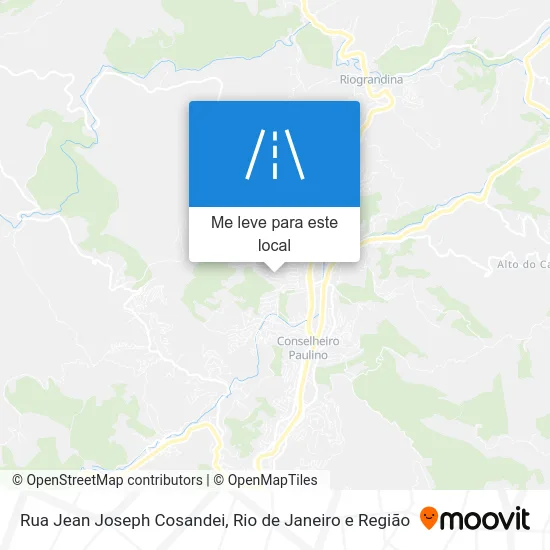 Rua Jean Joseph Cosandei mapa