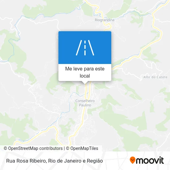 Rua Rosa Ribeiro mapa