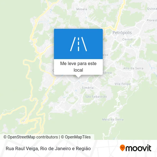 Rua Raul Veiga mapa