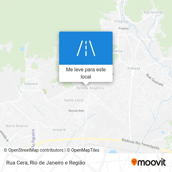 Rua Cera mapa