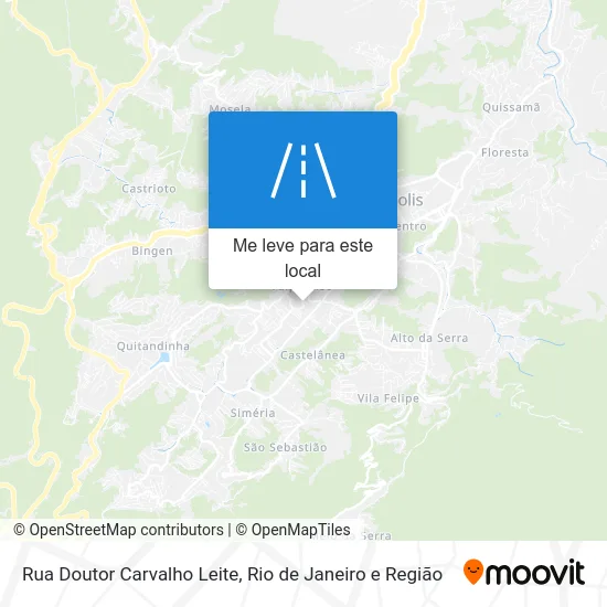 Rua Doutor Carvalho Leite mapa