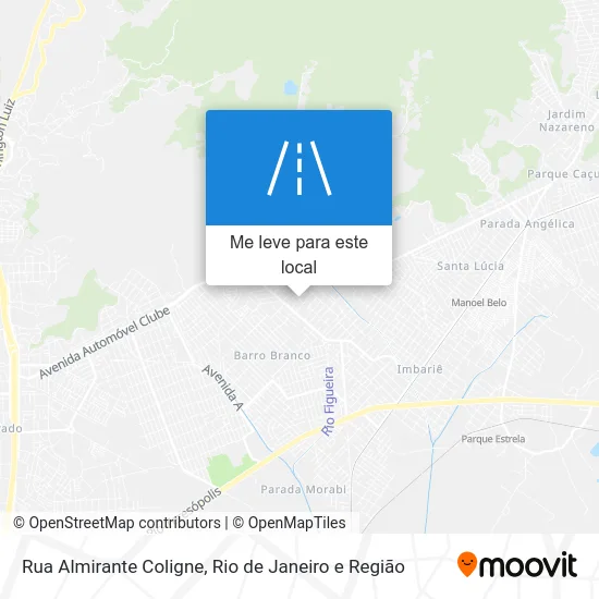 Rua Almirante Coligne mapa
