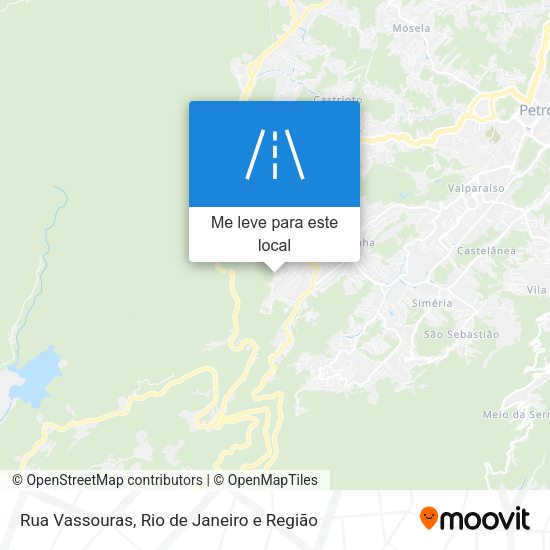 Rua Vassouras mapa