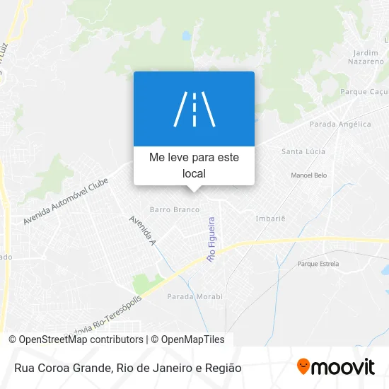Rua Coroa Grande mapa