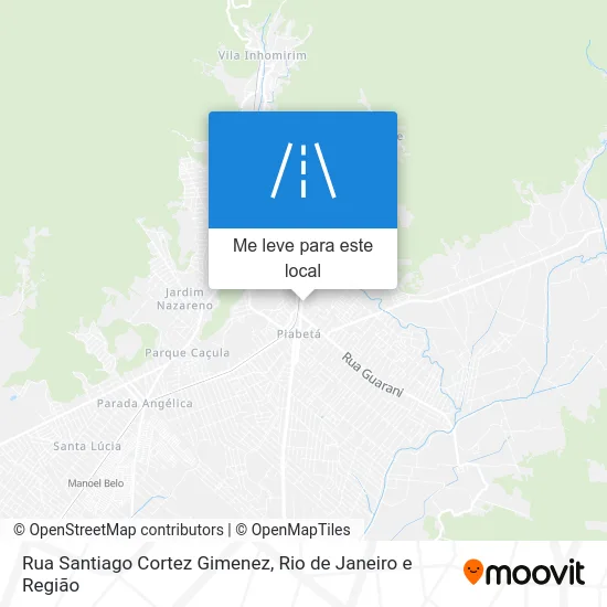Rua Santiago Cortez Gimenez mapa