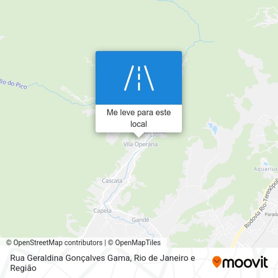 Rua Geraldina Gonçalves Gama mapa