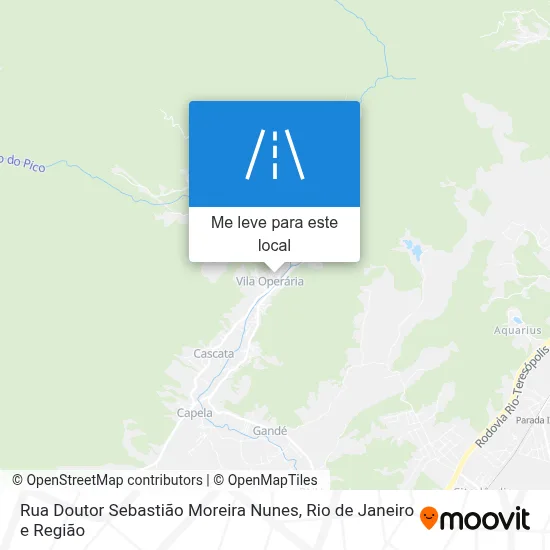Rua Doutor Sebastião Moreira Nunes mapa