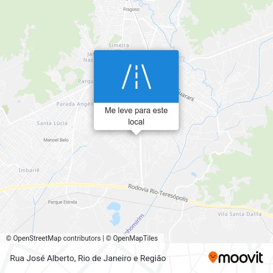 Rua José Alberto mapa