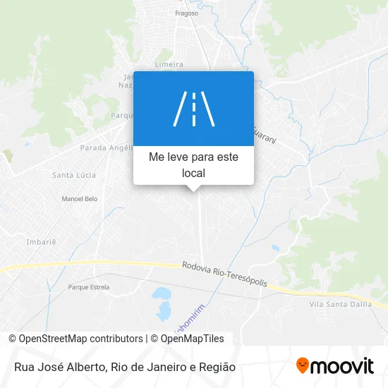 Rua José Alberto mapa