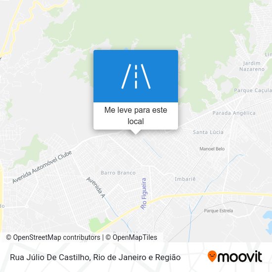 Rua Júlio De Castilho mapa