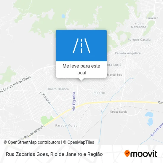 Rua Zacarias Goes mapa