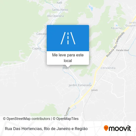 Rua Das Hortencias mapa