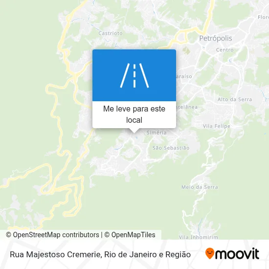 Rua Majestoso Cremerie mapa