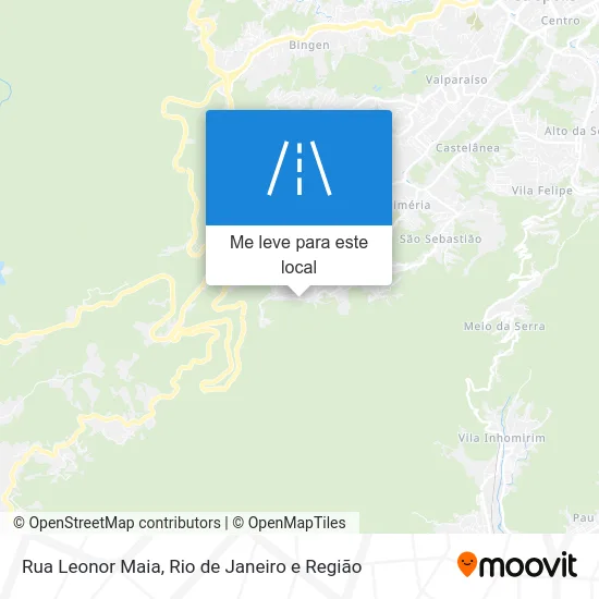 Rua Leonor Maia mapa