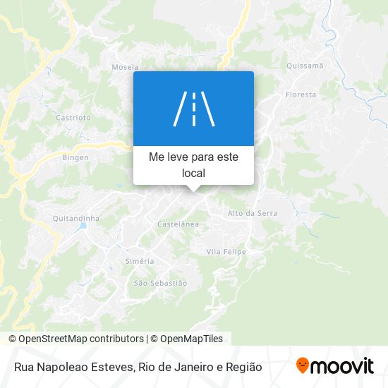 Rua Napoleao Esteves mapa