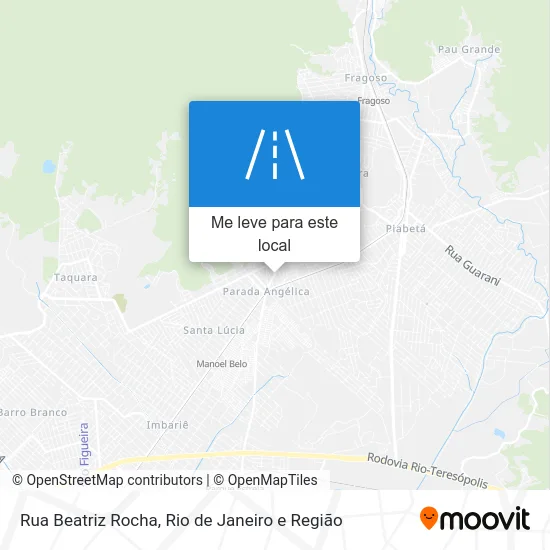 Rua Beatriz Rocha mapa