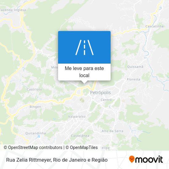Rua Zelia Rittmeyer mapa
