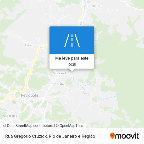 Rua Gregorio Cruzick mapa