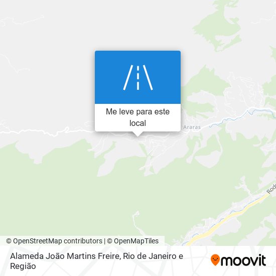 Alameda João Martins Freire mapa