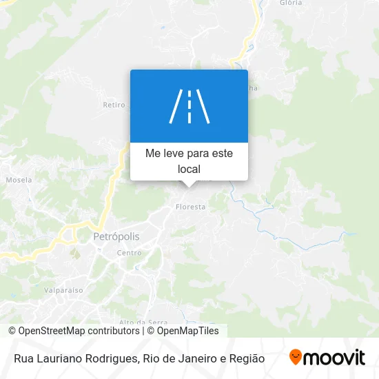 Rua Lauriano Rodrigues mapa