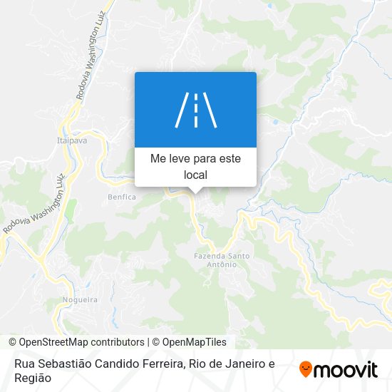 Rua Sebastião Candido Ferreira mapa