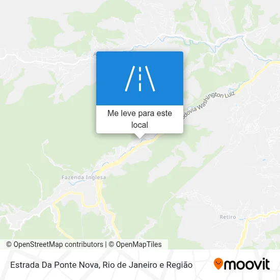 Estrada Da Ponte Nova mapa