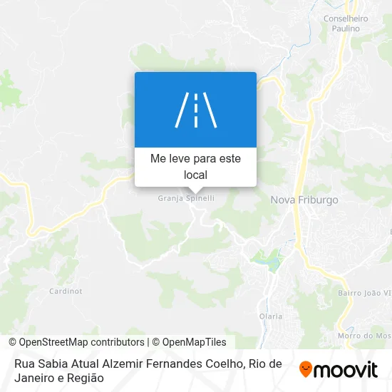 Rua Sabia Atual Alzemir Fernandes Coelho mapa